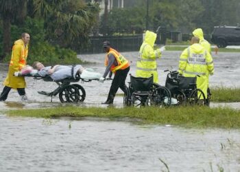 Hurricane Ian flooded a hospital and forced evacuations from dozens of nursing homes – many health facilities face similar risks from severe storms