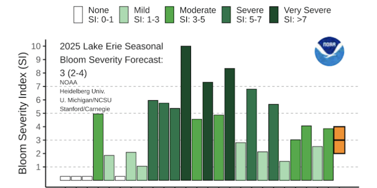 Toxic algae blooms are lasting longer than before in Lake Erie − why that’s a worry for people and pets