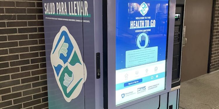 Harm-reduction vending machines offer free naloxone, pregnancy tests and hygiene kits