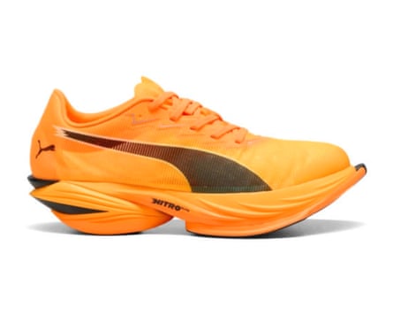 Orange Puma Mens Fast-R Nitro Elite 3 Shoes