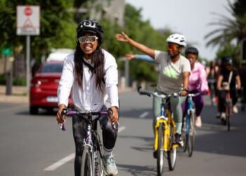 ‘You can do hard things!’ The young cycling enthusiasts reclaiming the streets of Johannesburg