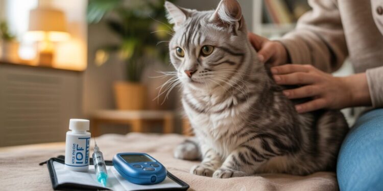 Cats and Diabetic Stress Management: Feline Companionship and Glycemic Control