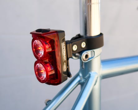 A Cygolite Hypershot 350 mounted on a bicycle