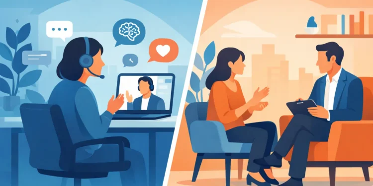 Telehealth Mental Health vs In Person Care