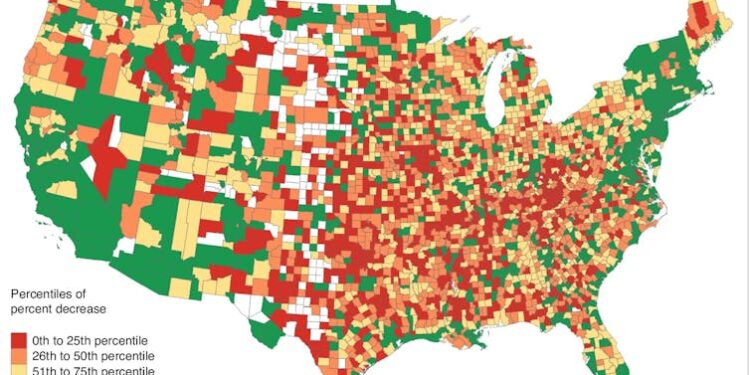 Rural areas lag behind in cancer treatment and prevention – even as rich, urban areas increasingly leave dying from cancer in the rearview