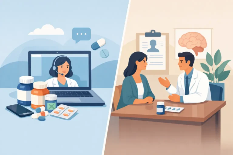 Antidepressants Online vs In-Person Care