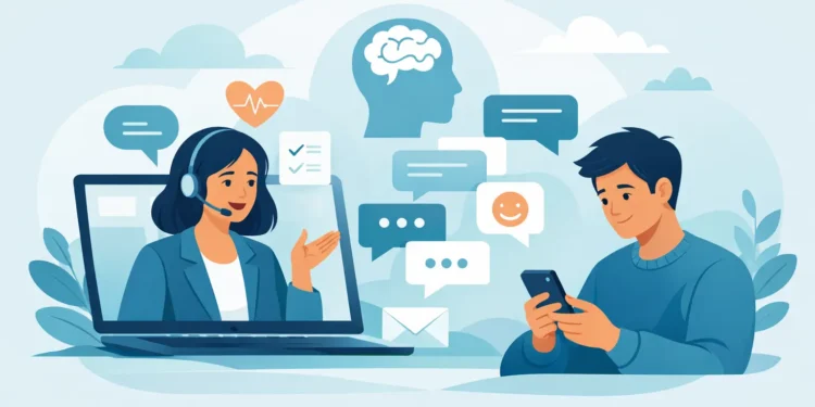 Online Provider Messaging for Mental Health