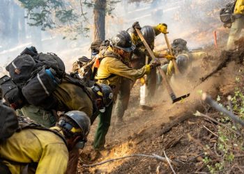 Extreme heat is taking a toll on firefighters as wildfires stretch crews to the limit
