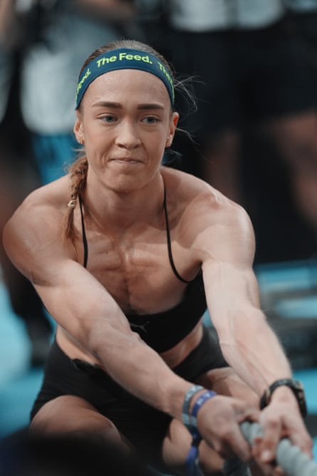 Joanna Wietrzyk in action in the Hyrox event in Beijing.