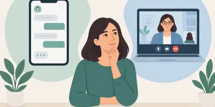 Messaging Therapy vs Video Sessions: Which Fits?